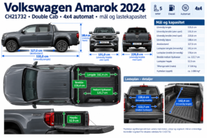 amarok varebil størelse laste plan